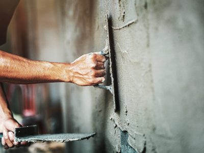 Verputzarbeiten Wandbereich